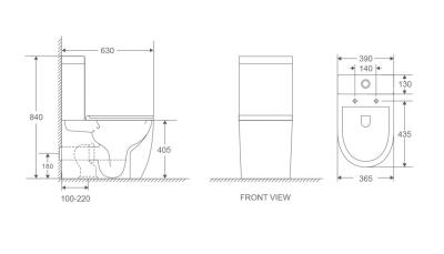Унитаз-компакт D&K Matrix DT1397516