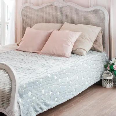 Плед CASA CONFORTE Stella Звезды Серый 150*200 см