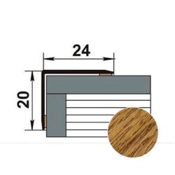 Профиль угловой ЛУКА ЛУ-03 ламинированный Дуб универсал 4084 0,9 м