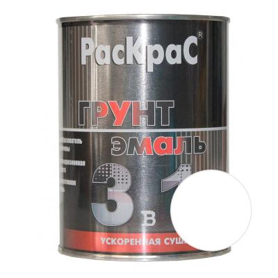 Грунт-эмаль РАСКРАС Белый 0,9 кг