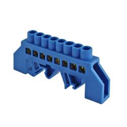 Шина нулевая TDM в изоляторе на DIN-рейку 8 групп 8*12 мм