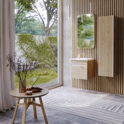 Пенал AQWELLA Urban дуб давос, белый 35*140 см