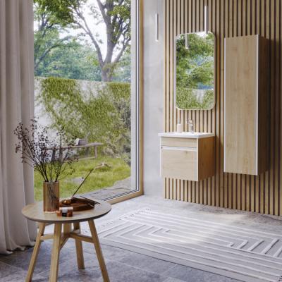 Пенал AQWELLA Urban дуб давос, белый 35*140 см