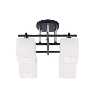 Люстра ЛАЙТ СФЕРА 467C/4 CR+BK+WT Черный