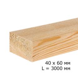 Брус сухой строганный 40*60*3000 мм