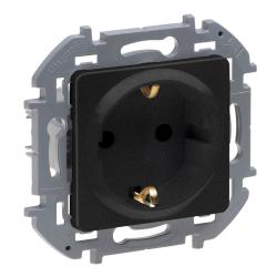 Механизм розетки сетевой LEGRAND Inspiria с заземлением антрацит 673723