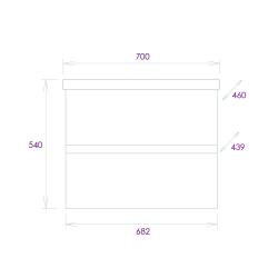 Тумба с раковиной ONIKA Эвада 70 