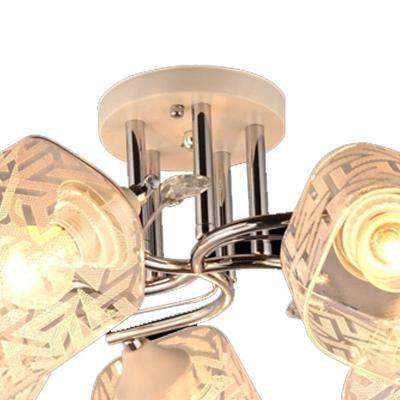 Люстра ЛАЙТ СФЕРА Mix 1058/5 Белый, хром