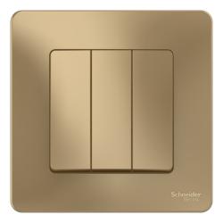 Выключатель SYSTEME ELECTRIC Blanca 3 клавиши титан BLNVS100504