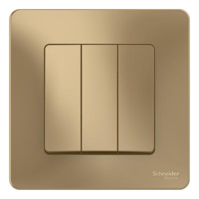 Выключатель SYSTEME ELECTRIC Blanca 3 клавиши титан BLNVS100504