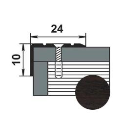 Профиль угловой ЛУКА ПУ 01 Венге 094 2,7 м