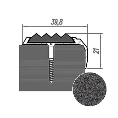 Профиль угловой НОВОСЕЛ У 8.1 Алюминий 1 м