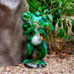 Фигурка для водоема Лягушка с лягушонком