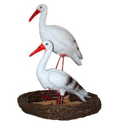 Фигурка для водоема Гнездо с аистами 