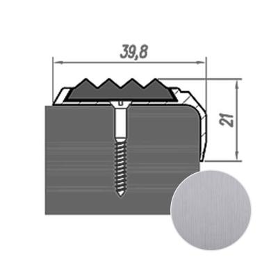 Профиль угловой НОВОСЕЛ У 8.11 Алюминий 2 м