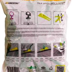 Зажимы для СВП 3D КРЕСТИКИ Slim 0,8 мм 500 шт