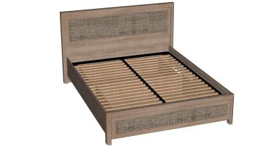 Кровать EURO Рандеву Дуб оксид 1089*1765*2136 мм