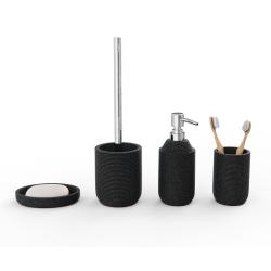 Дозатор жидкого мыла FORA Twister Black 