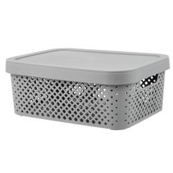 Корзина Stockholm 10л с/кр., серый шторм /Пластик Репаблик/