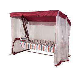 Качели садовые УДАЧНАЯ МЕБЕЛЬ Варадеро Винный 237*140*170 см