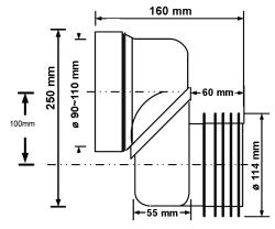 Труба фановая MCALPINE MRWCLO-10