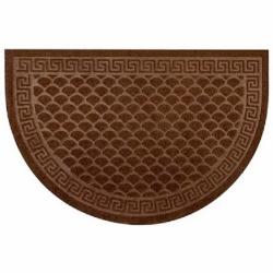 Коврик придверный KOVROFF Чешуйки полукруг коричневый 400х600 мм