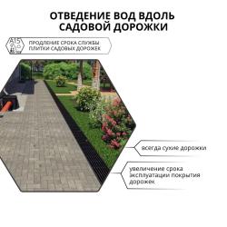 Лоток GIDROLICA Light с пластиковой ячеистой решеткой 1000*115*96 мм 08071