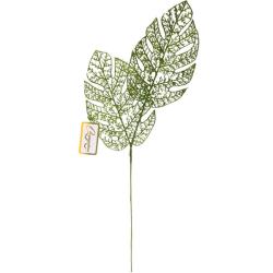 Декоративная веточка СЕРПАНТИН Южная зима нежный зеленый 62 см