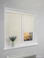 Рулонная штора LM DECOR Гранж 46-02 Бежевый 43*160 см