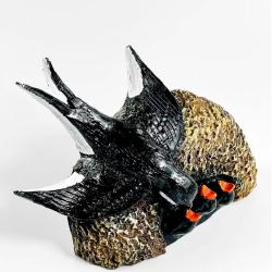 Фигурка для водоема Гнездо с ласточкой