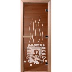 Дверь для бани DOORWOOD Банька Бронза правое 2000*700 мм