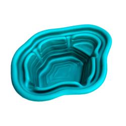 Пруд декоративный БАЙКАЛ Зеленый 136*103*38 см