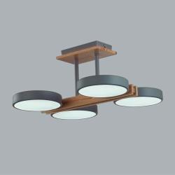 Люстра ODEON Plato 8031/72CL Серый, дерево