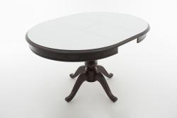 Стол АВРОРА Фабрицио1 Белый/Черный 1000(1300)*1000 мм