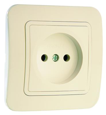 Розетка сетевая MAKEL Lilium кремовый 70222