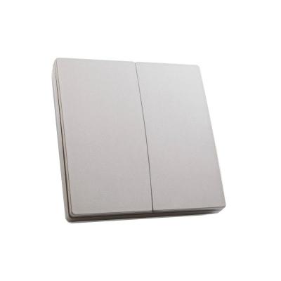 Выключатель беспроводной FERON 2 клавиши серебро 41720