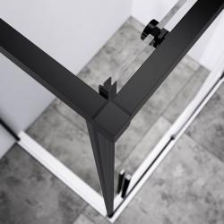 Душевое ограждение VINCEA Slim-N VSR-4SN8014CLB 140*80 см