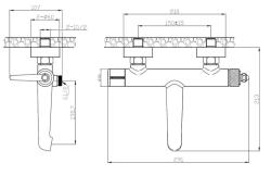 Смеситель для ванны ESKO Bangkok BG54