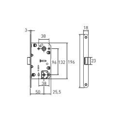 Защелка ARCHIE LM 5212 OL Хром