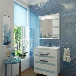 Тумба с раковиной EVA GOLD Fantasy 70 белое дерево