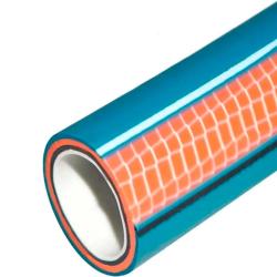 Шланг поливочный ПОЛИМЕР ШЛАНГ Prestige Голубой, оранжевый 3/4" 25 м