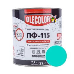 Эмаль OLECOLOR ПФ-115 Бирюзовый 2,7 кг