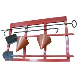 Щит пожарный металлический реечный 