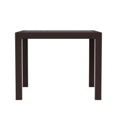 Стол садовый АЛЬТЕРНАТИВА Ротанг-плюс Мокко 940*940*740 мм