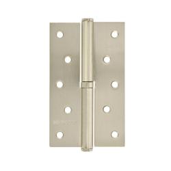 Петля врезная НОРА-М 750-5" левая Матовое хромовое покрытие