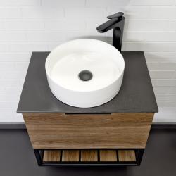 Тумба с раковиной COMFORTY Порто 60 дуб темно-коричневый 9111