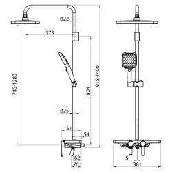 Душевая система ELGHANSA 2375707-2S