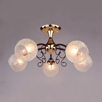 Люстра ЛИГА СВЕТА PC20099 FG+BN/5C Коричневый, золото