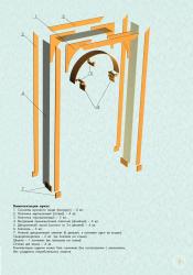 Арка №3 ПВХ дуб беленый 2230*1400*190 мм