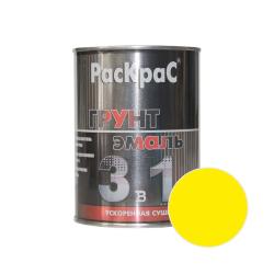 Грунт-эмаль РАСКРАС Желтый 0,9 кг